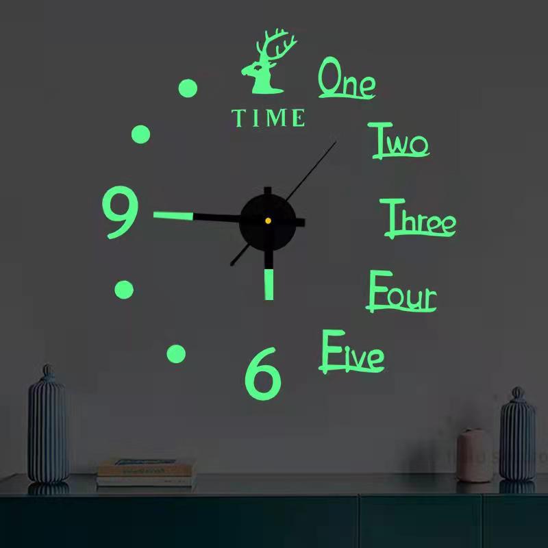 Luminous Silent Acrylic Clock Simple Clo...