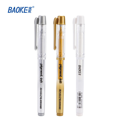 Baoke highlight pen 5088 large capacity gold and silver white hand account DIY pen drawing hook mark marker wholesale