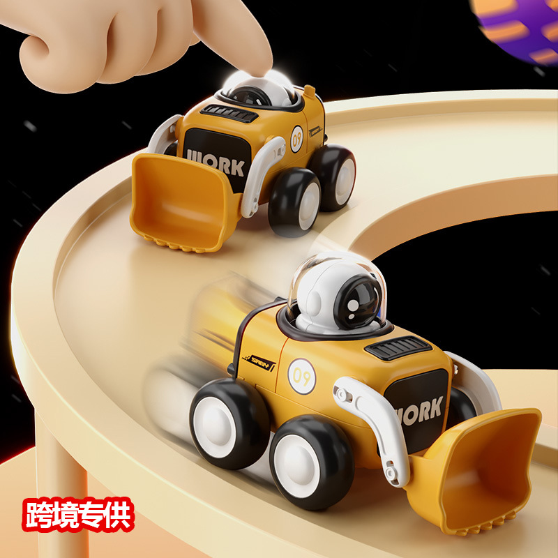 Transfronterizo especial para el vehículo de Ingeniería Espacial infantil presionando la inercia del coche astronauta mini excavadora regalo para niños