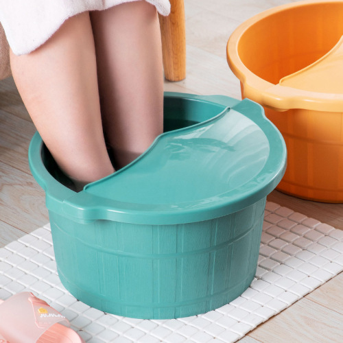 Foot basin household high foam foot tub over the calf knee health foot bath tub foot basin plastic lazy foot bath magic weapon