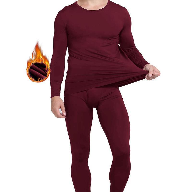 2025 New Cross-Border Dropshipping Classic Men's Long John Thermal Underwear Set (Home Wear)