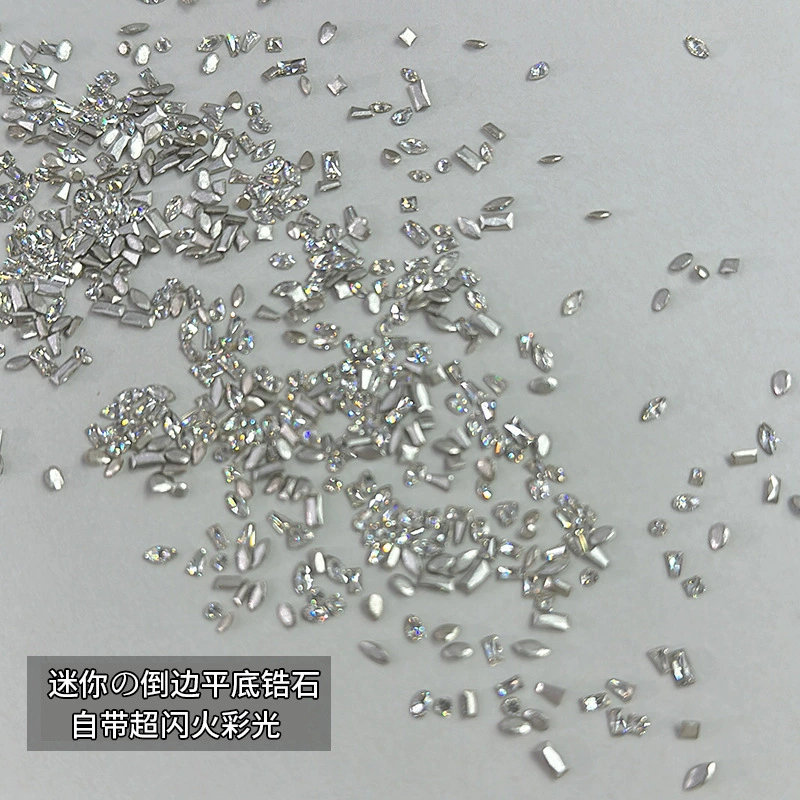Mini Zircon Flat Bottom Diamond Nail Art Diamond White Champagne small size Diamond Pile Drilling Mixed Special-Shaped Diamond Nail Art Jewelry Mini Zircon Flat Bottom Diamond Nail Art Diamond White Champagne small size Diamond Pile Drilling Mixed Special-Shaped Diamond Nail Art Jewelry
