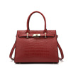 Summer capacious bag for mother, genuine leather