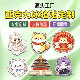 亚克力冰箱贴diy磁贴个性创意可爱文创流沙周边亚克力定制冰箱贴