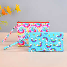 手提pvc文具袋学生笔袋文件袋拉链袋透明多功能铅笔袋定制大容量