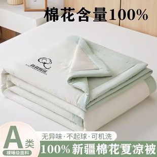 Class a Cotton Pure Color Summer Quilt Pure Cotton 1.8m Spring & Fall Air-Conditioned Quilt Machine Washable Dormitory Student Quilt Core