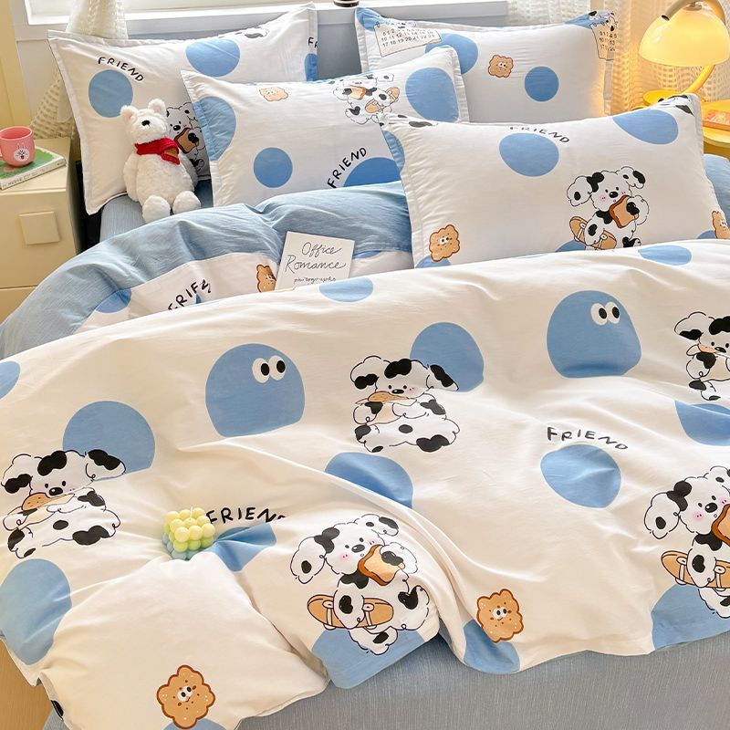 Funda de edredón gruesa de algodón puro pieza individual 100% algodón 150x200X230 funda de edredón cama individual dormitorio de estudiantes de invierno niñas