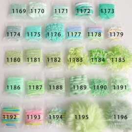 浅绿系手混线小样藏族脏鞭发绳文玩头饰原创辅料DIY配件迷你线板