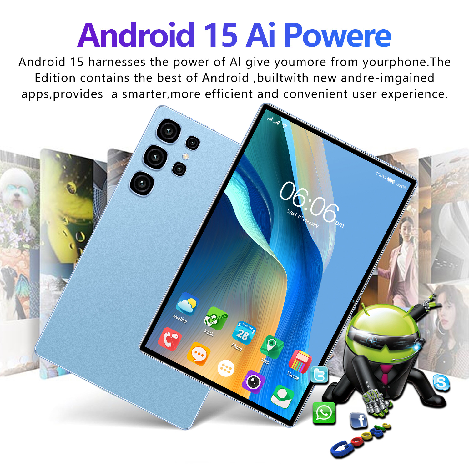 S26Max 10.1 inç sınır ötesi tablet bilgisayar, kart takılabilir, 4G tam ağ erişimi, Android, üretici toptan satış, iş ofisi kullanımı