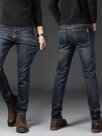 Factory Direct Sales 2026 Summer Thin Jeans Men's Straight Slim Fit Stretch Casual Pants Youth Men's Trousers