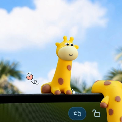 eye-catching giraffe car — Car ornaments