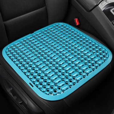 Summer Plastic Seat Cushion, Car Cooling Pad, Van and Truck Seat Cushion, Breathable and Ventilated Car Seat Cushion, Forklift Cushion (Cool pad) - base-light-blue-plastic-pad