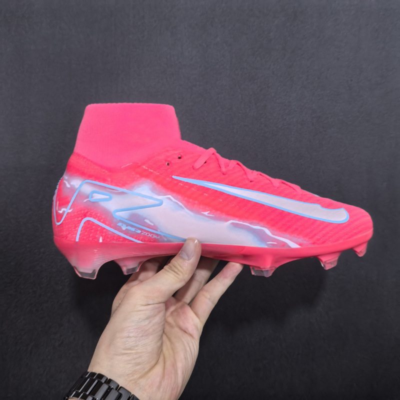Zapatos de comercio exterior Superfly zapatos de fútbol de combate real para hombres Assassin 16 zapatos deportivos de punto de alta altura zapatos de fútbol de moda FG para mujeres