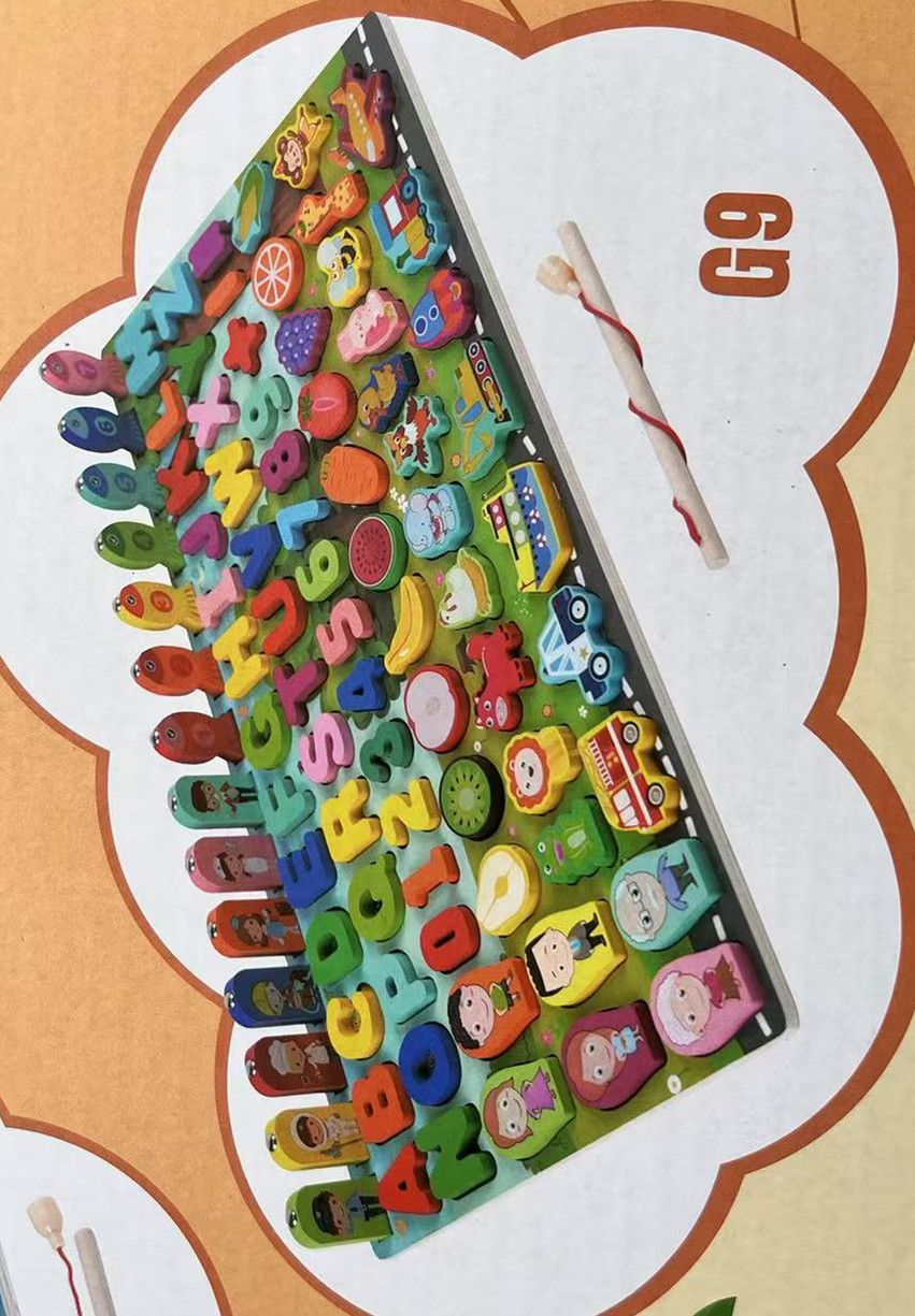 Al por mayor pesca magnética juguetes niños inteligencia desarrollo montaje digital bloques iluminación educación temprana niños y niñas