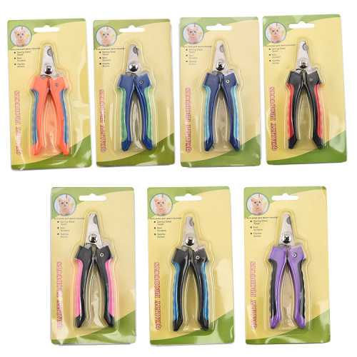 Manufacturer wholesale stainless steel pet grooming scissors, large dog nail clippers, cat and dog nail cleaning set