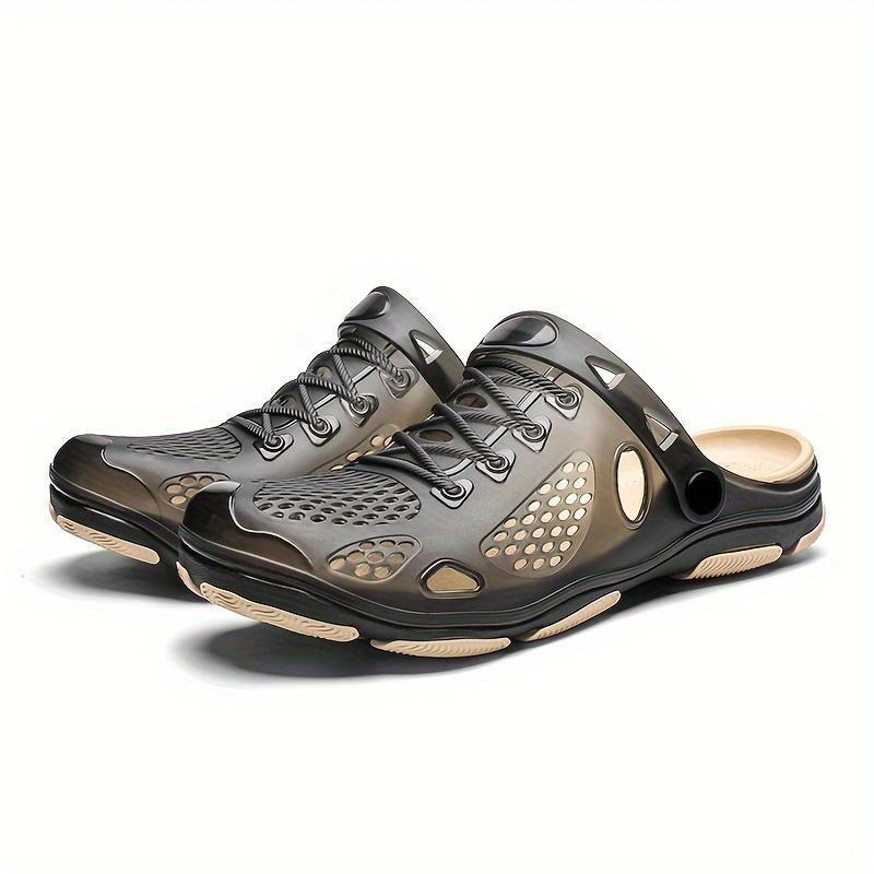 2025 New Cross-Border Export Slippers Men's Clogs Closed Toe Soft Bottom Garden Beach