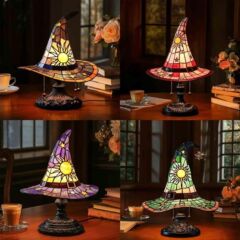 クロスボーダーWitch Hat Lamps魔女の帽子のランプの置物の魔法の照明のUSBのプラグのledの照明の置物