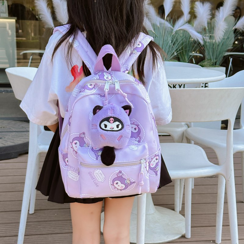 Nueva mochila escolar coreana para niños, mochila escolar de jardín de infantes de dibujos animados ins linda mochila de anime para niños y niñas