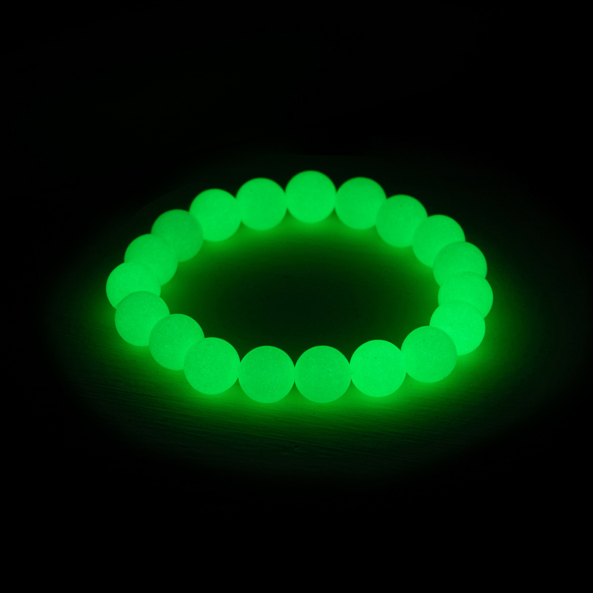 Cross-Border Hot Selling Luminous Beaded Bracelet in Dark Night 8mm 10mm Luminous Stone Beaded Fashion Bracelet Ornament