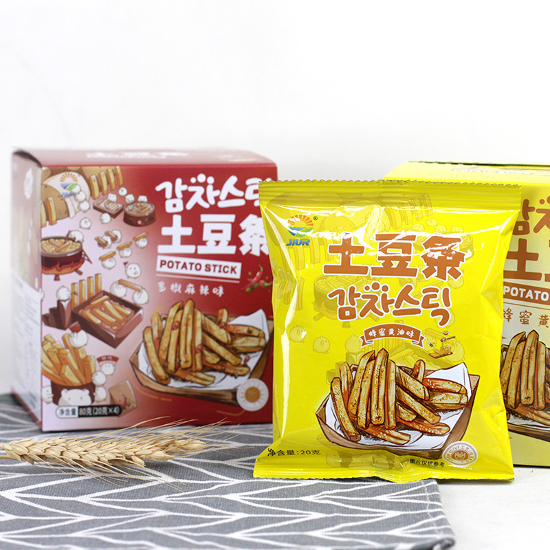 Nine-day original cut potato sticks, potato sticks, leisure snacks, popular snacks, tasty snacks, leisure snacks, lime-flavored potato sticks
