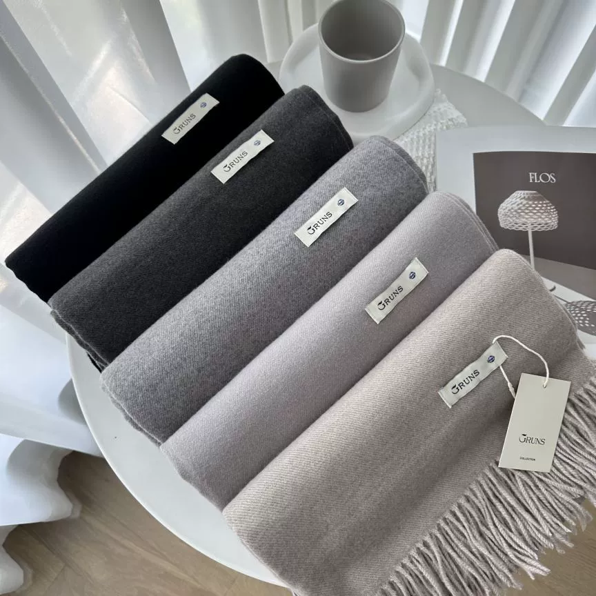 Demi‑season warm cashmere scarf, universal cloak wrap, 200 cm, 250 g, many colors