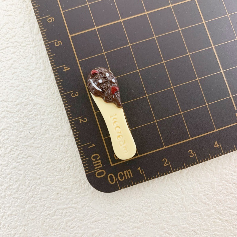 模擬食品おもちゃアイスクリームスティック樹脂アクセサリー diy クリーム接着剤携帯電話ケースヘアピンヘッドロープ下駄水カップ材料|undefined