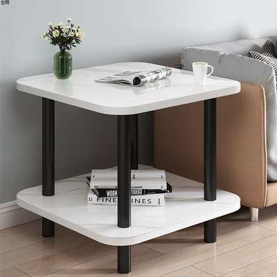 Small Coffee Table Side Table Small Table Household Bedroom Girl's Room Bedside Table Small Apartment Simple Sofa Side Cabinet Square Table