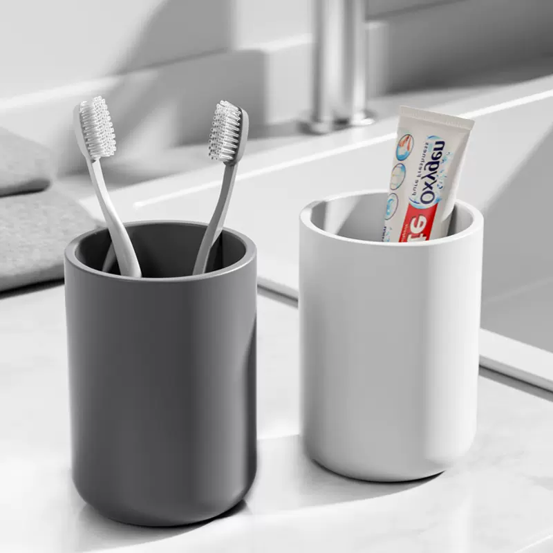 日式漱口杯厂家直售牙刷杯简约情侣通用刷牙杯塑料杯子洗漱杯现货
