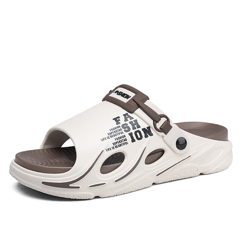 Verano de dos colores de dedos abiertos ventilados un hombre al aire libre casa dos zapatillas de playa zapatillas frías