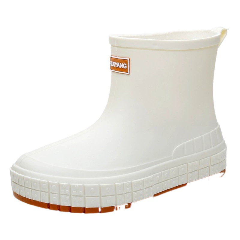 Трансграничные резиновые сапоги для женщин, модные внешние галоши, легкая водонепроницаемая резиновая обувь, новые рабочие нескользящие короткие резиновые сапоги для внешней торговли