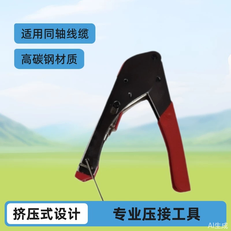 同轴线缆压接钳型有线电视F头挤压钳518A工具