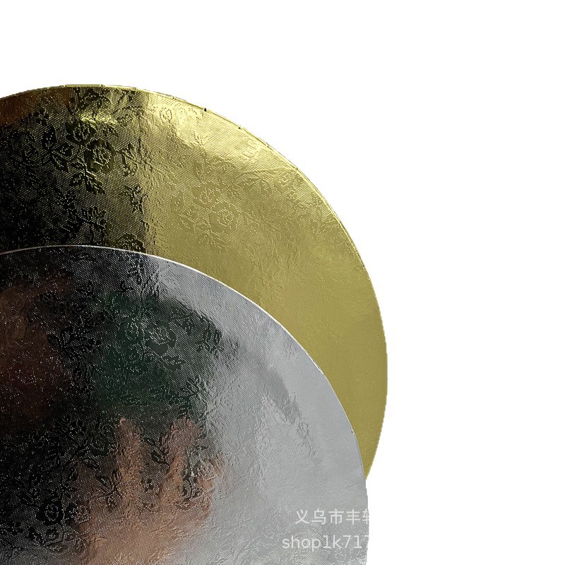 Hot sale nuevo 12mm dorado redondo pastel base doble cara revestido panal junta postre horneado West Point