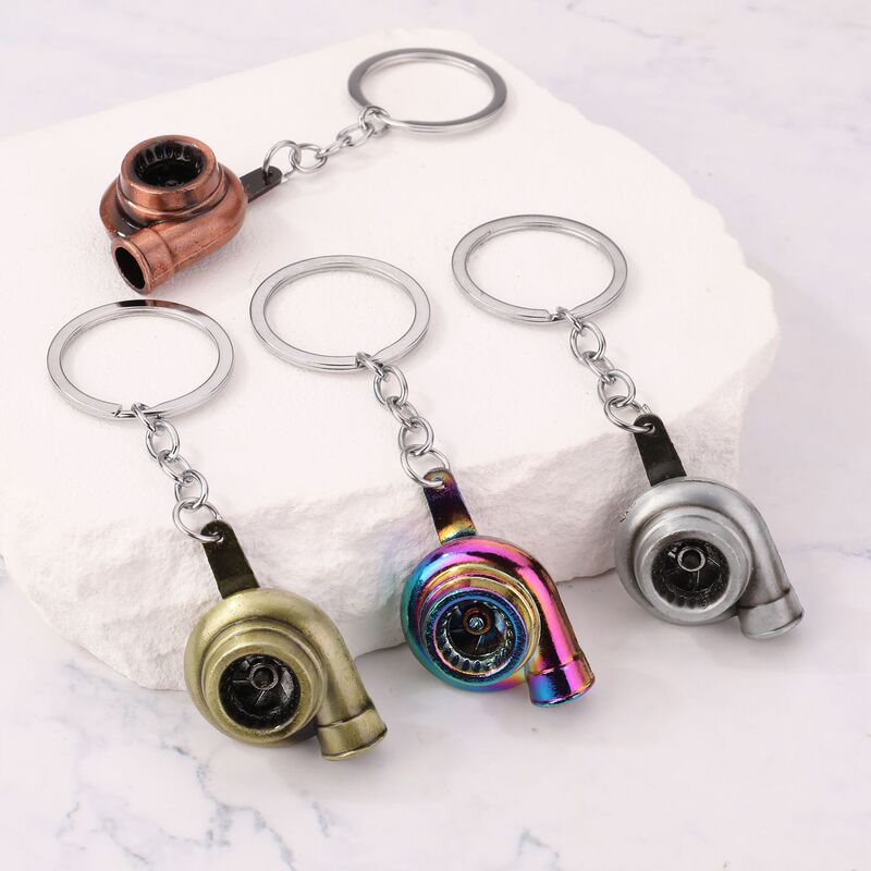 Creative Gifts Car Modification Accessories Turbocharger Metal Keychain Advertising Waist-Hanging Key Ring Chain Pendant Creative Gifts Car Modification Accessories Turbocharger Metal Keychain Advertising Waist-Hanging Key Ring Chain Pendant