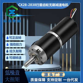 厂供无刷直流减速电机28/2838行星齿轮调速大扭力微型直流马达