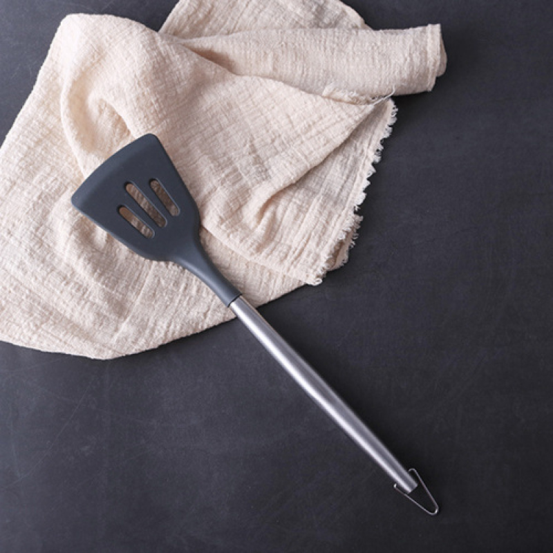 Kit de cocina de silicona mango de acero inoxidable FDA acero inoxidable herramientas de cocina de silicona