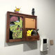 Vintage Wall-mounted Flower Rack Small Blackboard Household Multi-functional Electric Watch Box Shade Decorative Door Cork Message Board