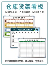 仓库物料库位信息管理看板工厂商场货架配件零部件定置目视定位现