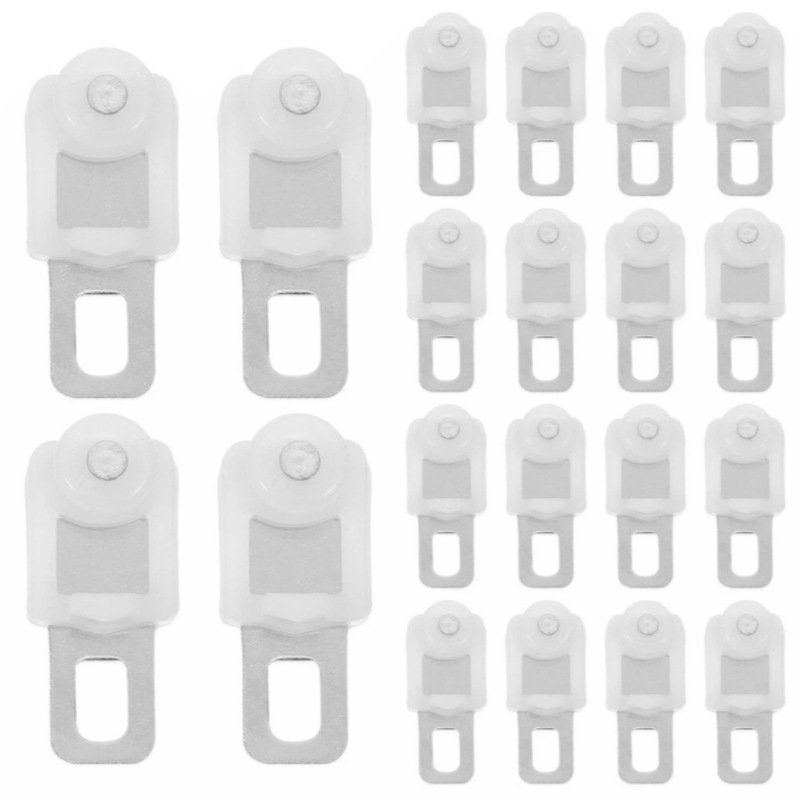 Plastic Silent Steel Sheet Pulley Curtain Track Retractable Track Wheel Aluminum Alloy Single/Double Silent Expert