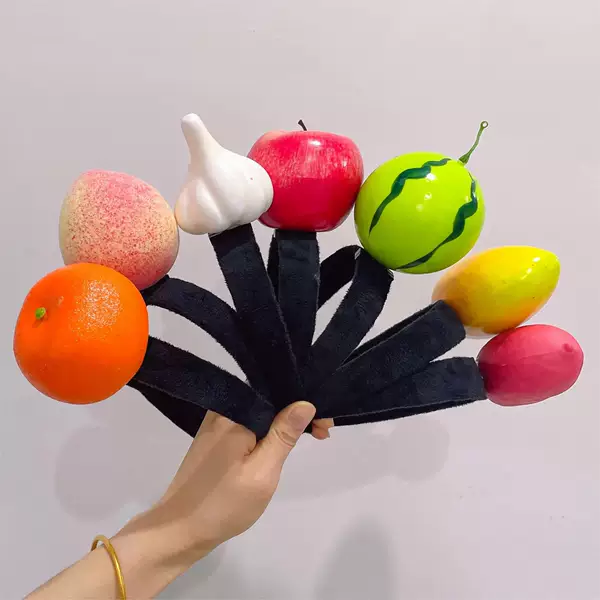 Creative and Funny Fruit and Vegetable Headbands, Simulated Exaggerated Headbands, Cute Hairpins, Hairpins, Headbands, Pumpkins, Peppers and Potatoes
