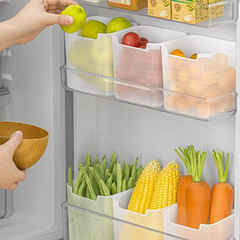 Multifunctional refrigerator side door storage box, compartmentalized organizing box, kitchen sorting storage box, food-grade refrigerated preservation box