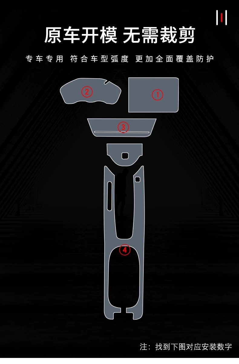 Suitable for New Honda Binzhi Interior Protective Film, Headlight Film, Central Control Navigation Screen, Gear Shift Decoration, Automotive Supplies