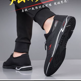 春秋时尚网感一脚蹬板鞋百搭平底工作鞋透气舒适跨境风运动休闲鞋