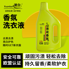 厂家批发漩白900克山茶花香氛洗衣液 强力去污持久留香洗护合一