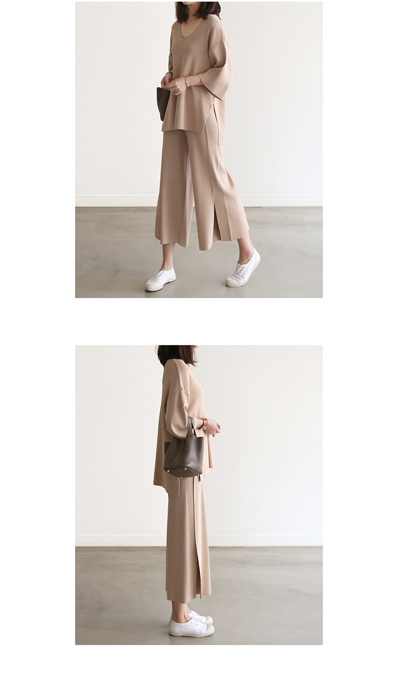 Wide-leg Pants Set 3