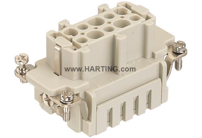 09330102716HARTING浩亭哈丁HAN 10ES-F 10芯16A500V连接器