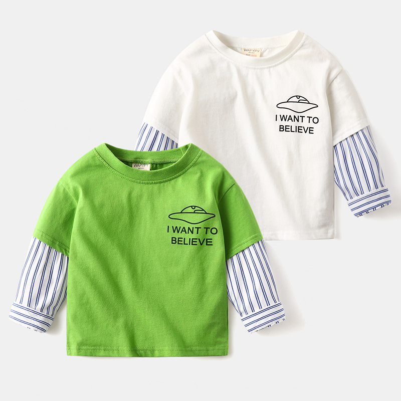 Children's long-sleeved T-shirt 2021 new...