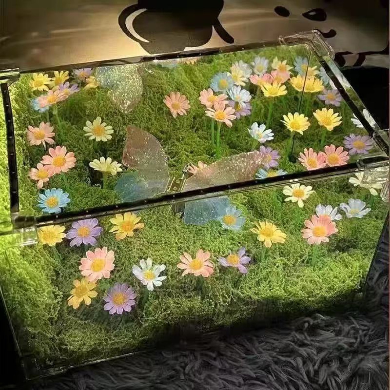 Luce notturna diy fata del bosco verde lampada da camera_voghion.com