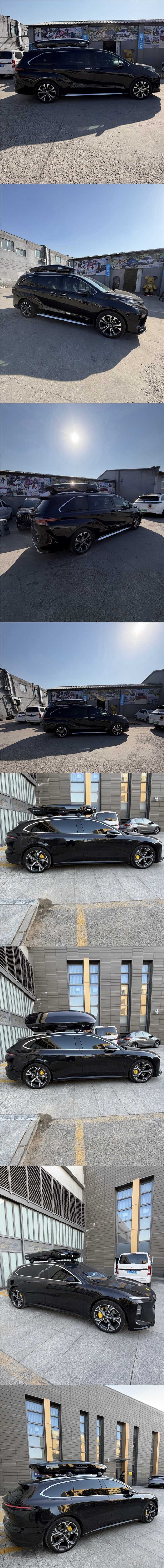 Black Shark Roof Box Model S9T, Same Style as Chen Zhen'S, for Suv Vehicles, Recessed Car Travel Box, Black Shark Roof Box