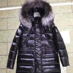 秋冬新款蒙家M家羽绒服女加厚狐狸毛领张天爱收腰中长款现货