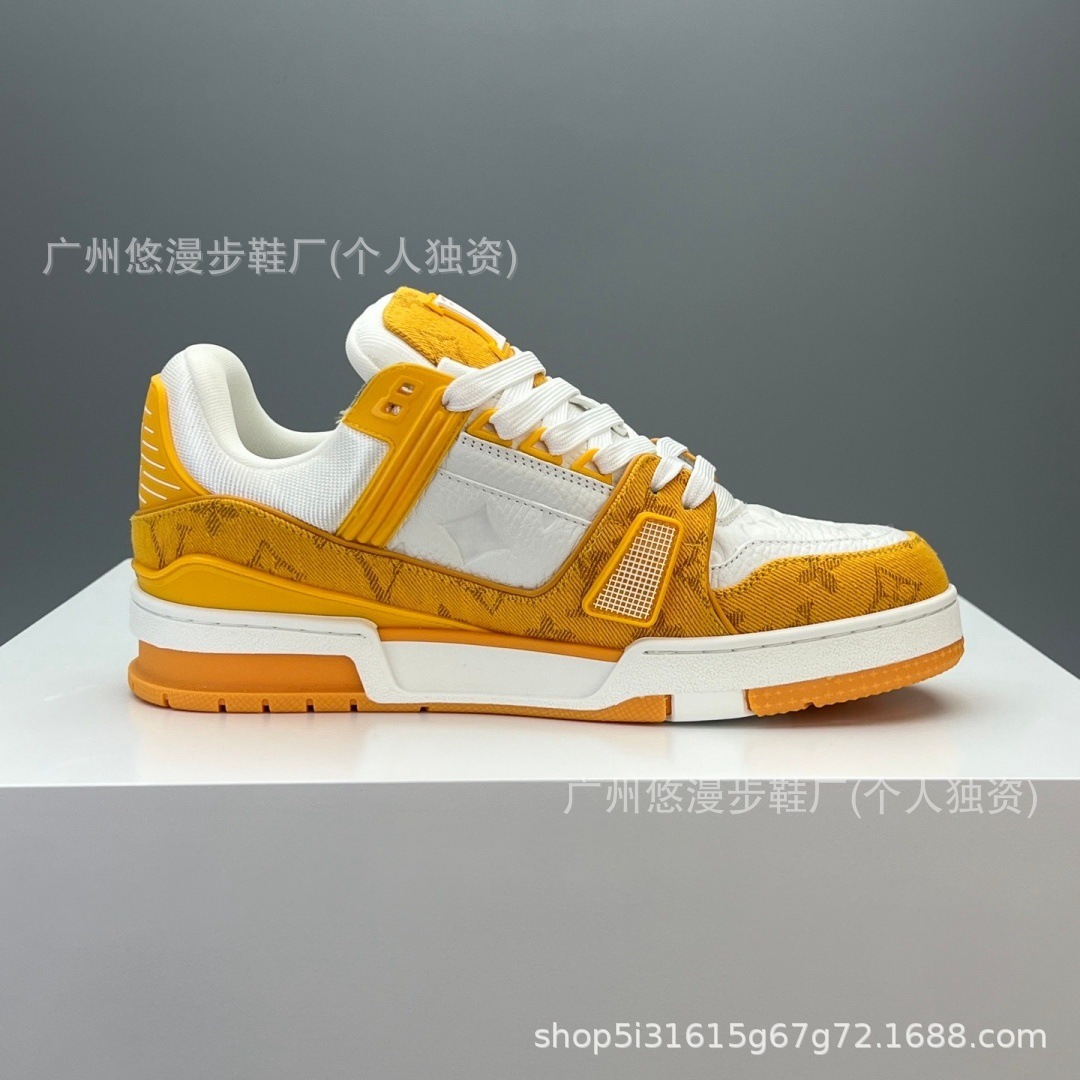 Zapatos Lujia, versión Guangzhou, zapatillas deportivas con estampado vaquero, suela gruesa, unisex, casuales, versátiles y modernas.